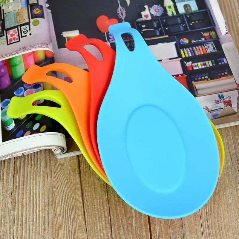 Food Grade Silicone Spoon Holder, Kitchen Utensil Holder, Heat Resistant Spoon Food Grade Silicone Spoon Holder, Kitchen Utensil Holder, Heat Resistant Spoon